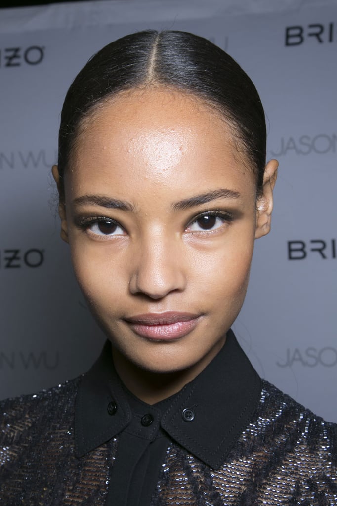 "I don't put on foundation and leave my base clean. Sometimes I'll put yogurt and honey on my face. I try to sleep as much as possible."
— Model Malaika Firth (pictured) at Jason Wu