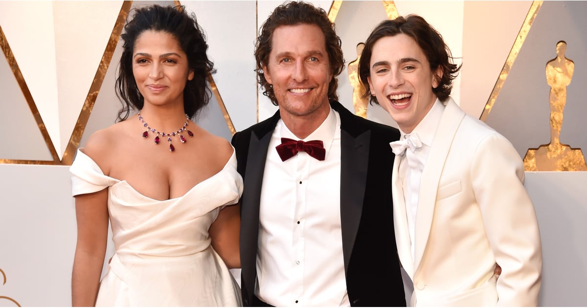 Timothée Chalamet With Matthew McConaughey at 2018 Oscars | POPSUGAR ...