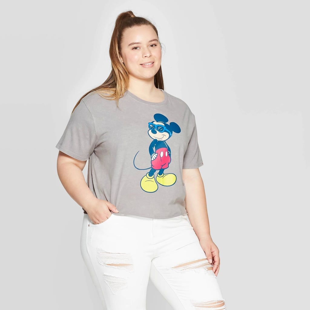 Women's Disney Mickey in Sunglasses Plus-Size Short Sleeve Graphic T-Shirt