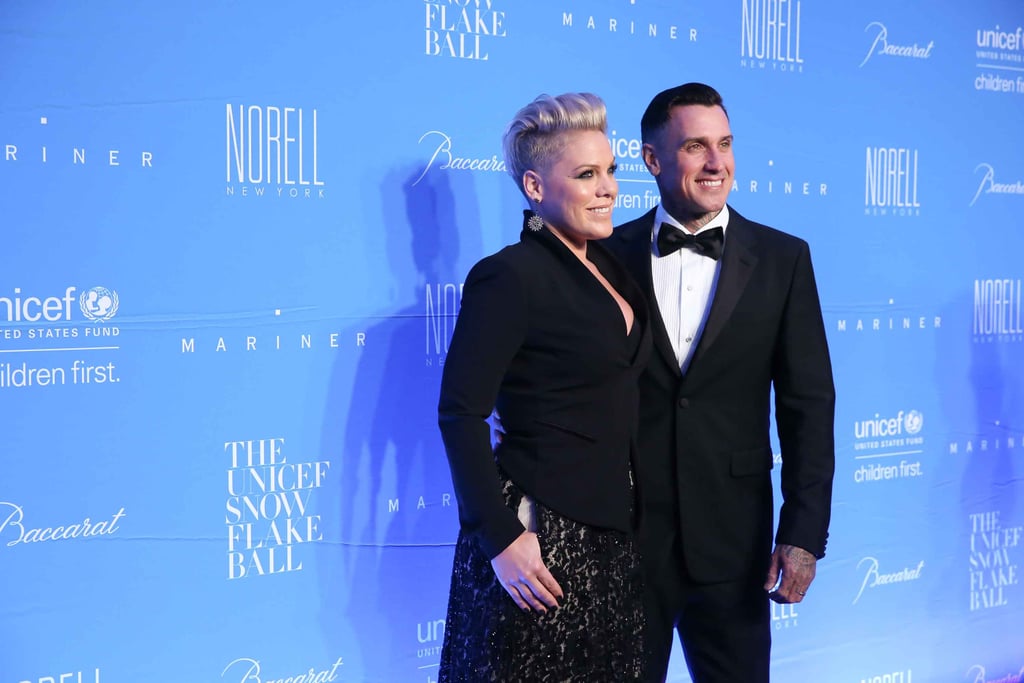 Pink and Carey Hart at UNICEF Snowflake Ball 2015
