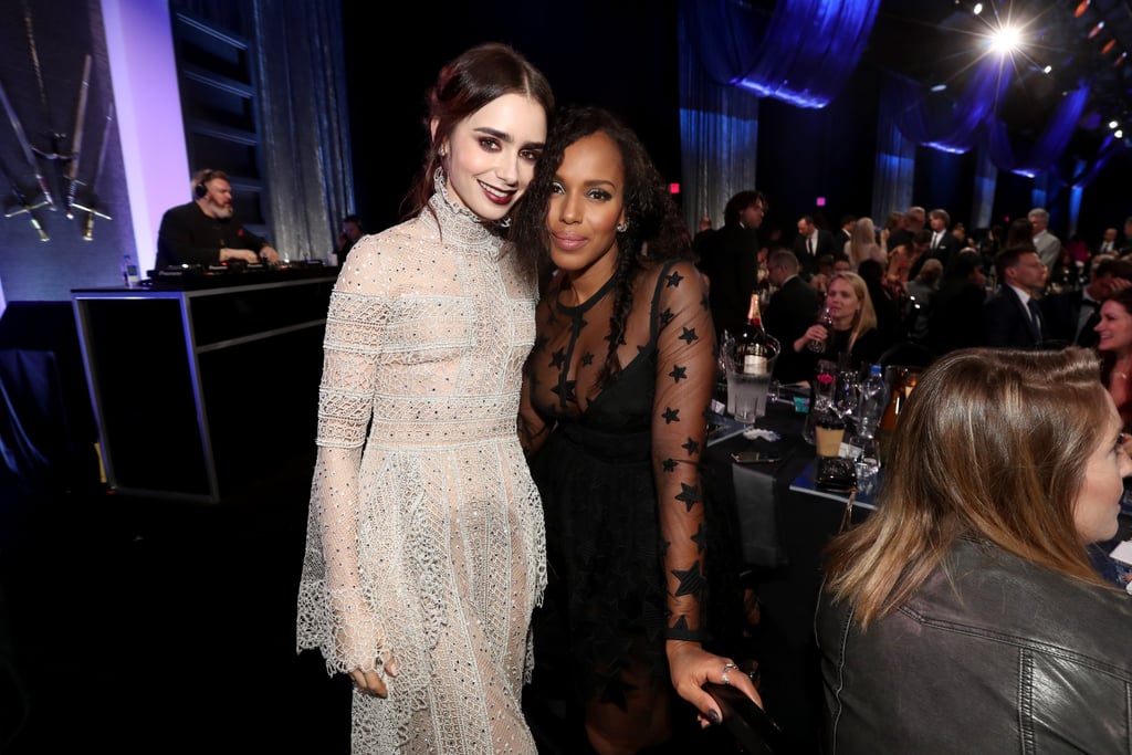 Pictured: Kerry Washington and Lily Collins