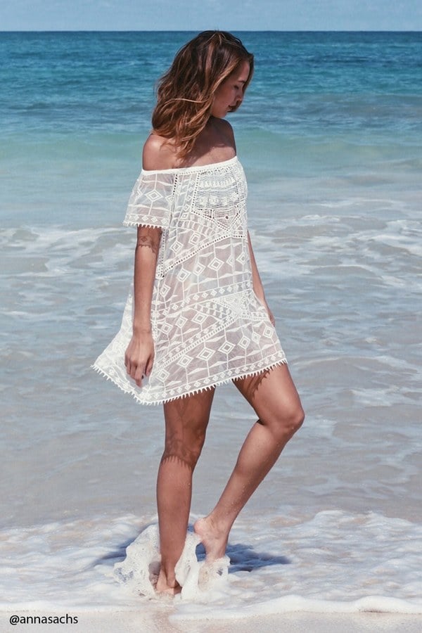 FOREVER 21+ Crochet Embroidered Cover-Up