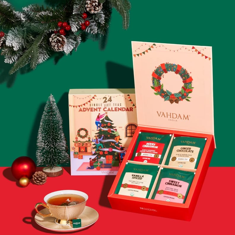 Gift For Tea-Lovers: Vahdam Tea 24 Bags  Advent Calendar in Holiday Gift Box
