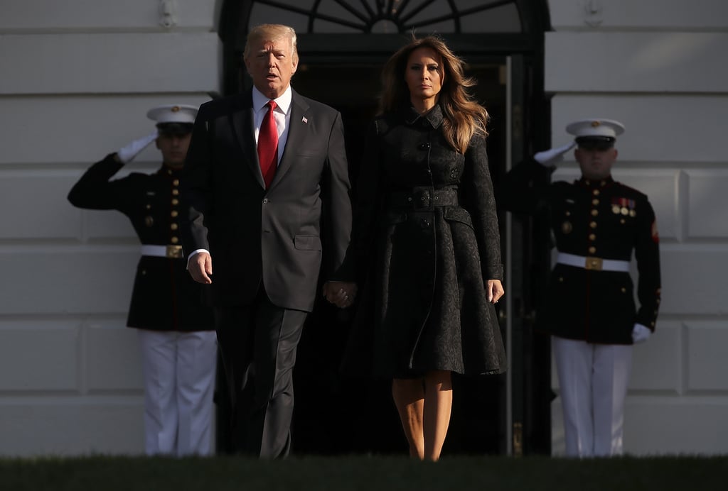 Melania Trump Wearing Black Michael Kors Dress