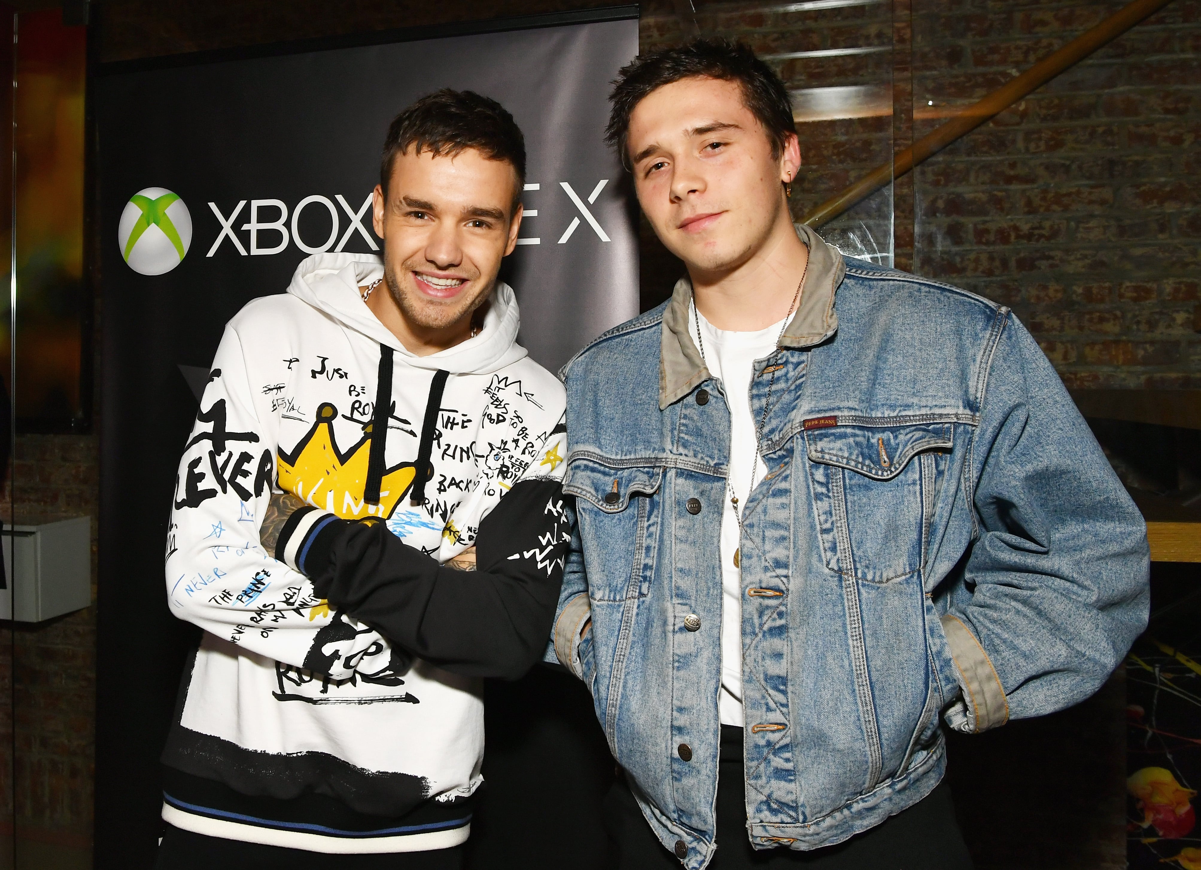 Brooklyn Beckham and Chloë Grace Moretz Coordinating Denim Outfits at X Box  One Event
