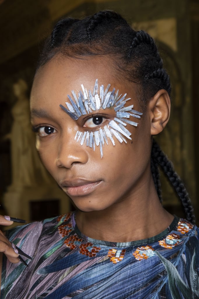 Recycled Sequins at Paula Knorr Fall 2020 | Fall 2020 Hair and Makeup ...