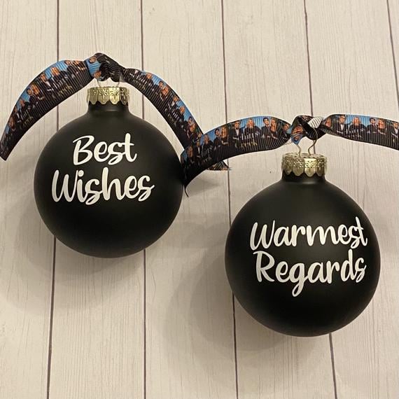 Schitt's Creek Best Wishes, Warmest Regards Christmas Ornament Set