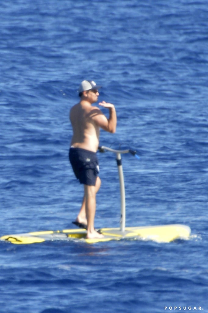 Leonardo DiCaprio Riding Sea Scooter in Italy Pictures 2019