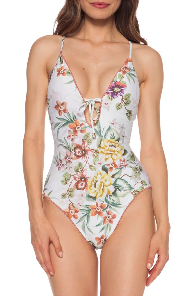 Isabella Rose Enchanted Lace-Up One-Piece Swimsuit