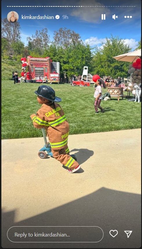 Psalm West Turns 4 With Firefighter-Themed Birthday Party | POPSUGAR