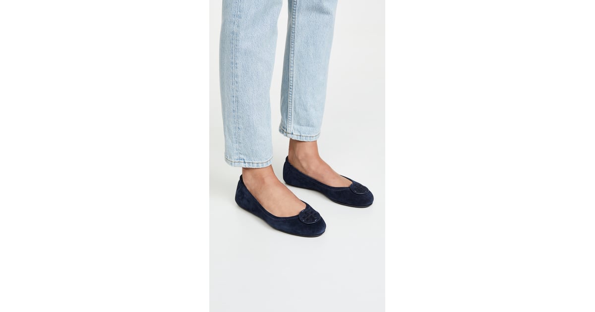 Tory burch minnie travel ballet flat navy online