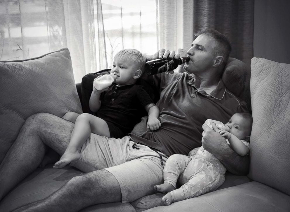 Photo Series Showing Hands-On Dads
