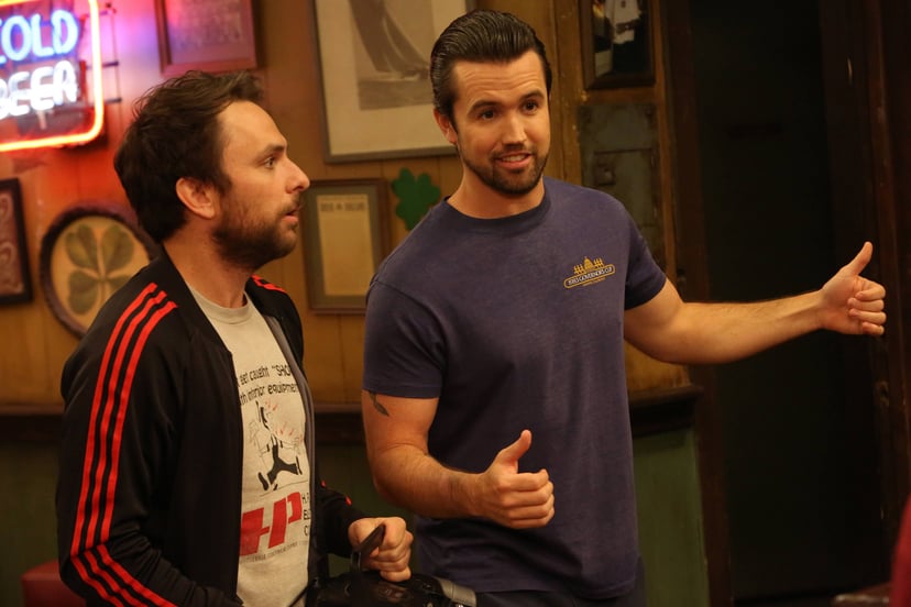 IT'S ALWAYS SUNNY IN PHILADELPHIA, (from left): Charlie Day, Rob McElhenney, 'Psycho Pete Returns', (Season 10, ep. 1003, aired January 28, 2015). photo: Patrick McElhenney / FX Networks / courtesy Everett Collection