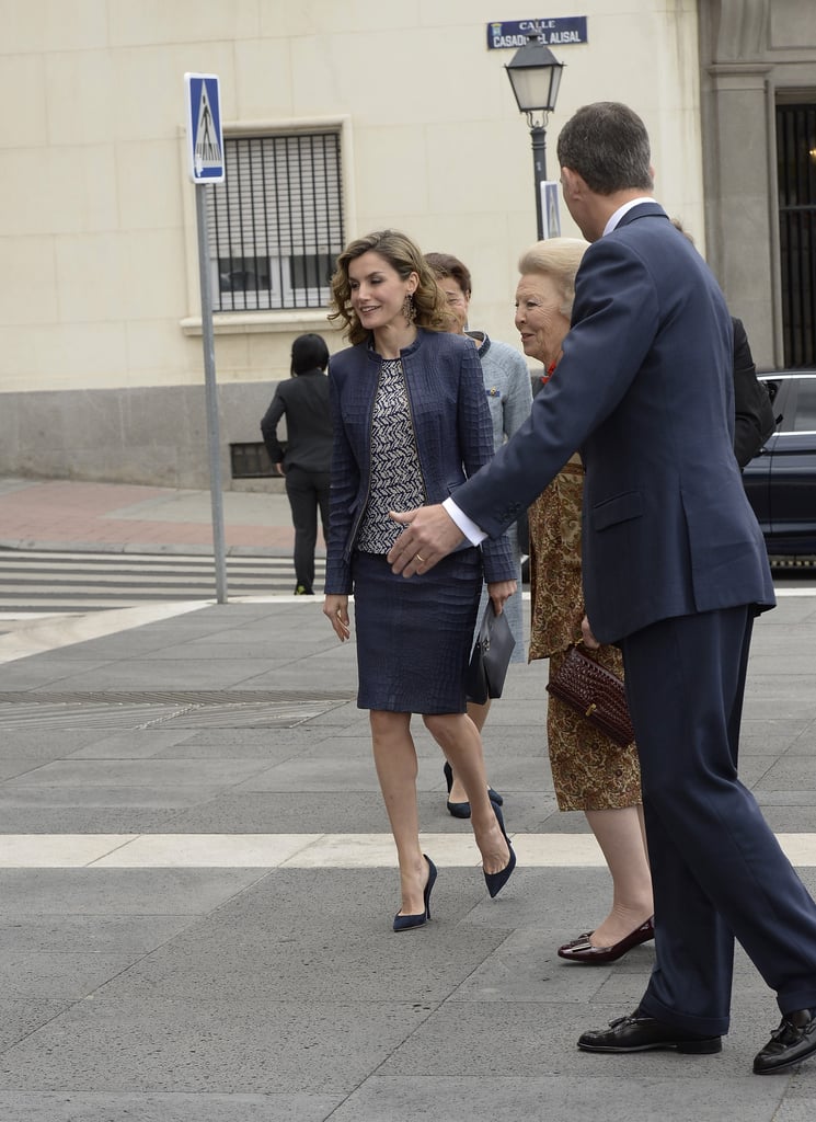 Queen Letizia's Crocodile Suit at the Prado Museum