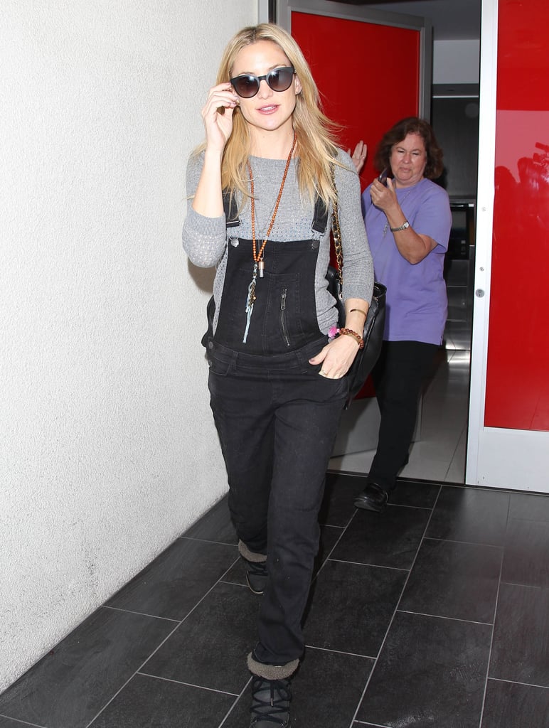 Kate Hudson looked fresh faced after touching down at LAX on Thursday.