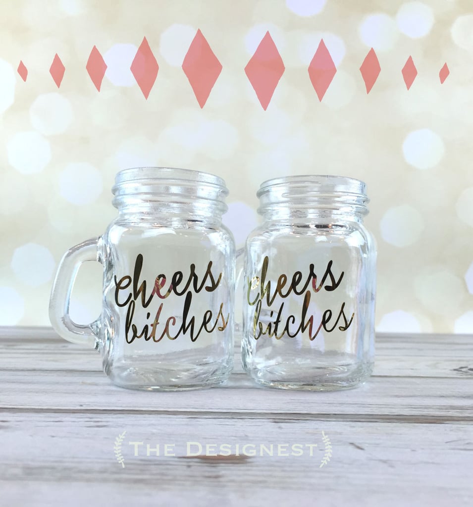Mini Mason Jar Shot Glasses (50 for a set of 10) Mini Bachelorette