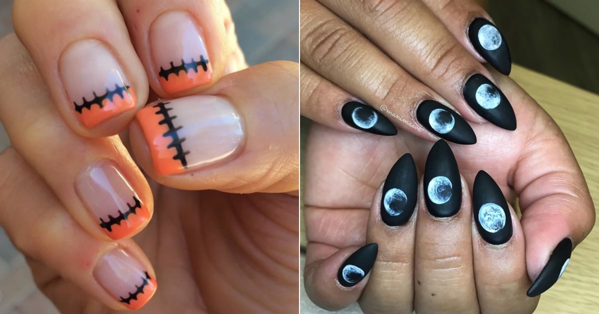 20+ Easy Halloween Nail Art Designs for Short Nails - wide 3