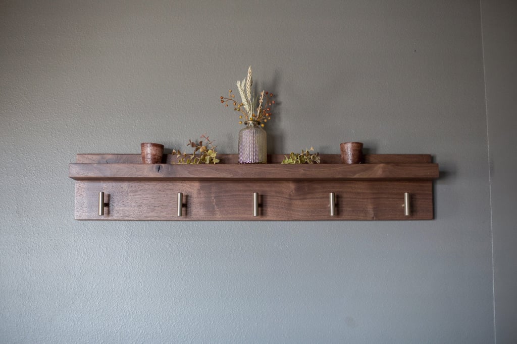 Solid Walnut Coat Rack