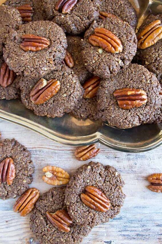 Chewy Keto Pecan Cookies