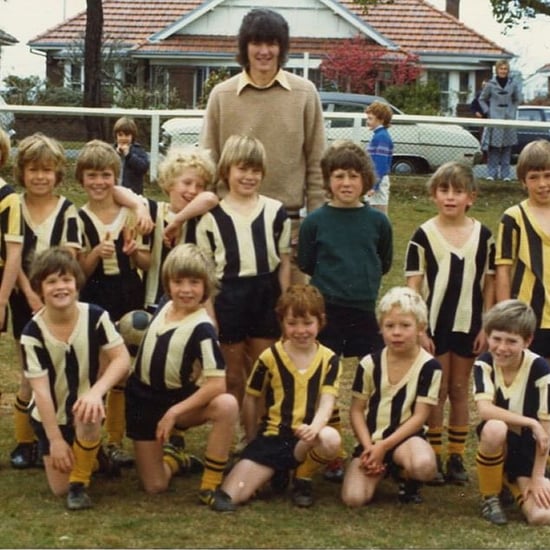 Hugh Jackman Childhood Soccer Team Throwback Photo