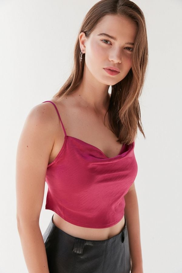 cowl neck backless top