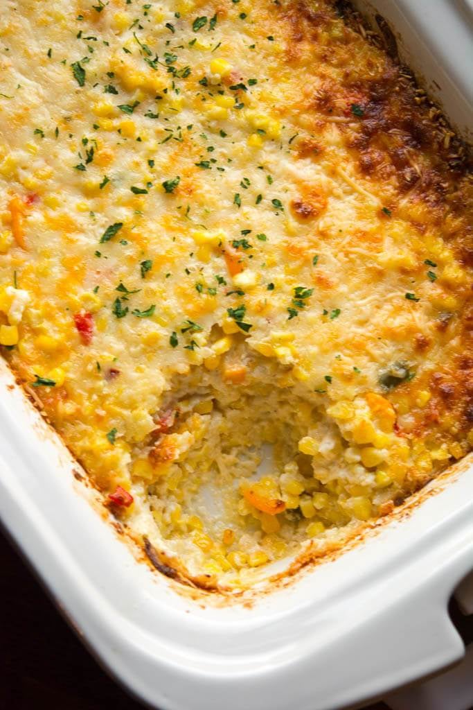 Slow Cooker Cheesy Corn Casserole