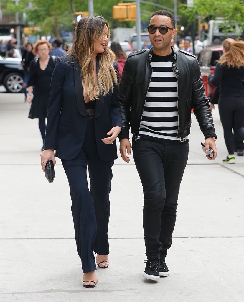 Chrissy Teigen John Legend Hold Hands in NYC May 2016