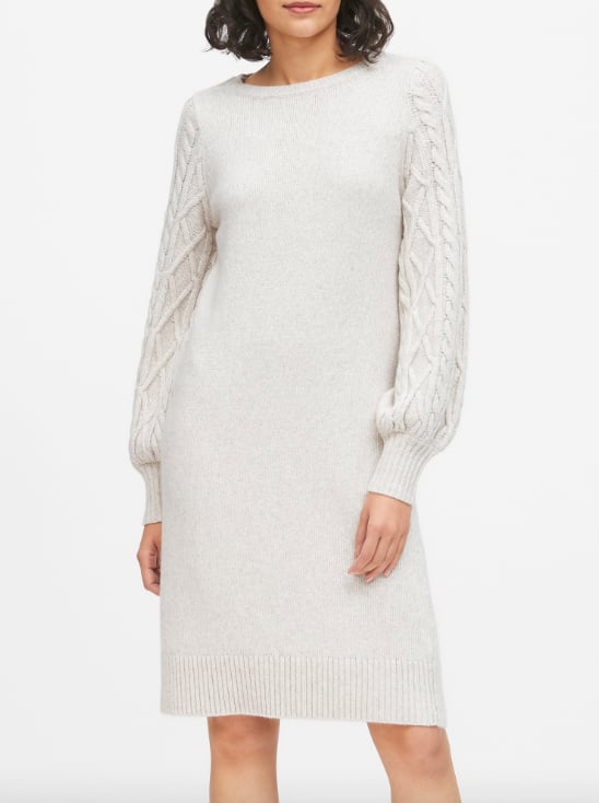 Petite Cable-Knit Sweater Dress