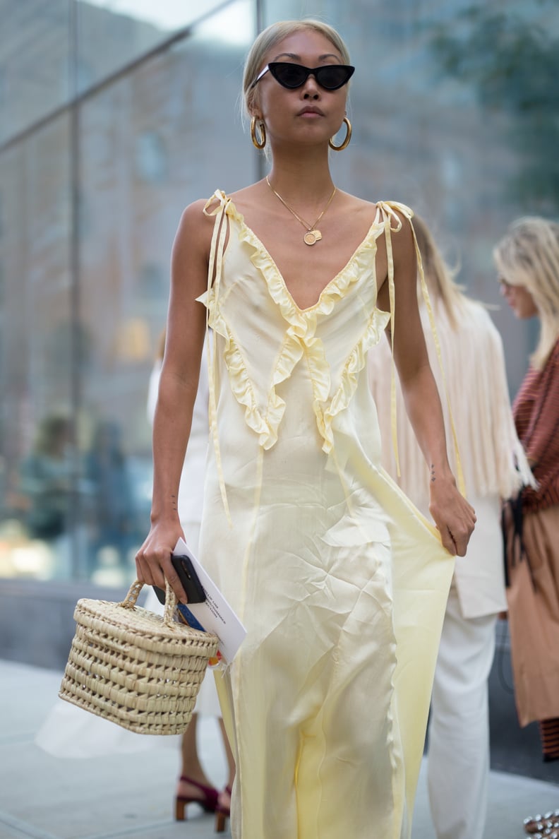 How to Wear a Straw Bag | POPSUGAR Fashion