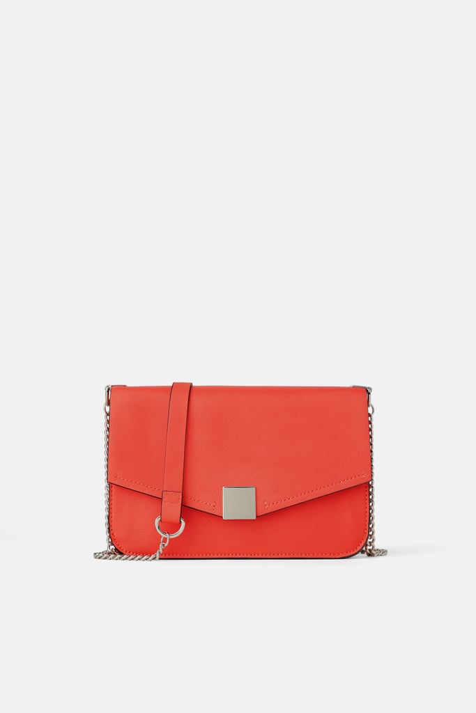 Zara Crossbody Bag With Metal Trim