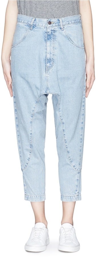 Bassike Super Lo Slung Drop Crotch Denim Pants