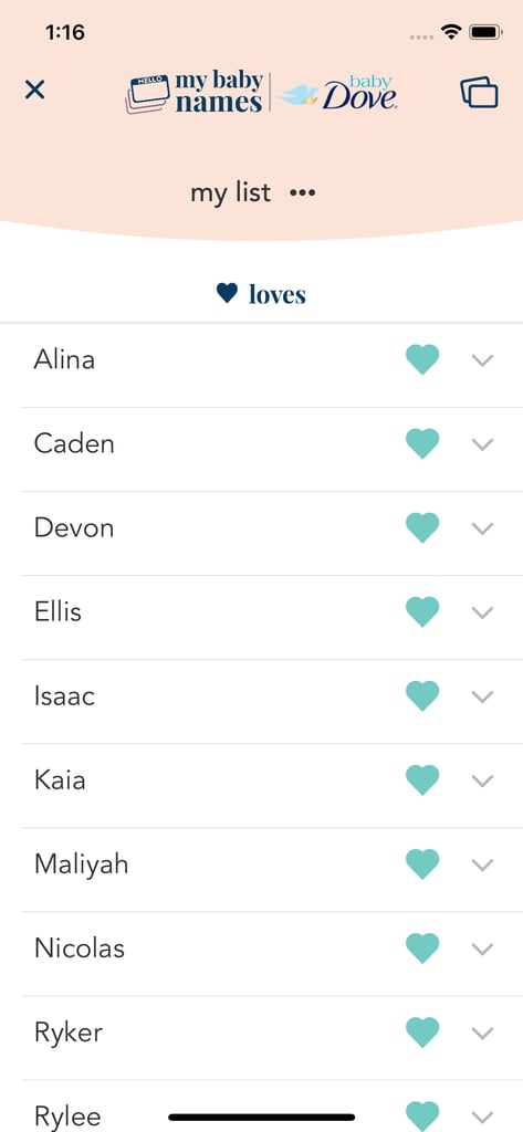 What Your List of "Loves" and "Likes" Will Look Like After You've Swiped