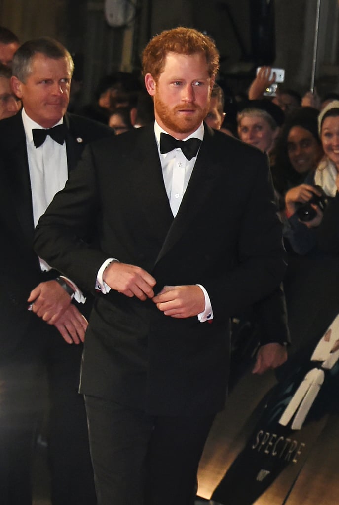 When Harry Looked Like He Belonged in the Movie at the James Bond Premiere