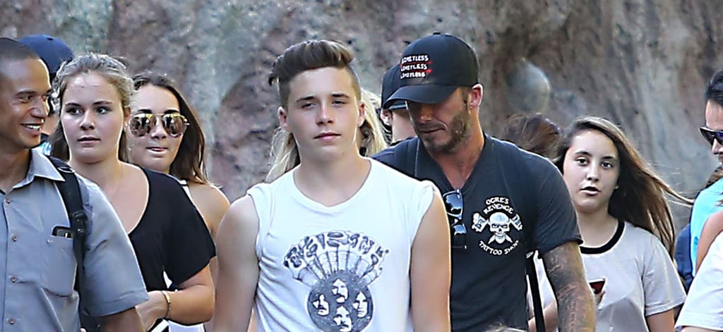 Beckham Family at Disneyland August 2015
