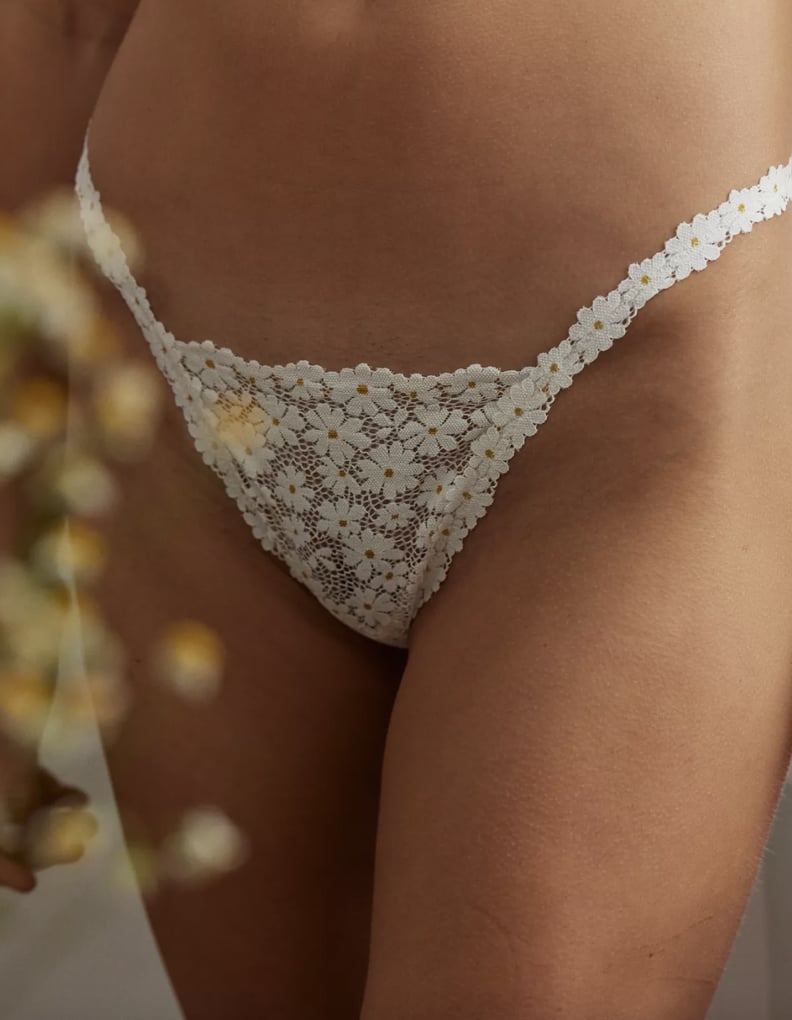 White Valentine's Day Underwear: Aerie Lace Set