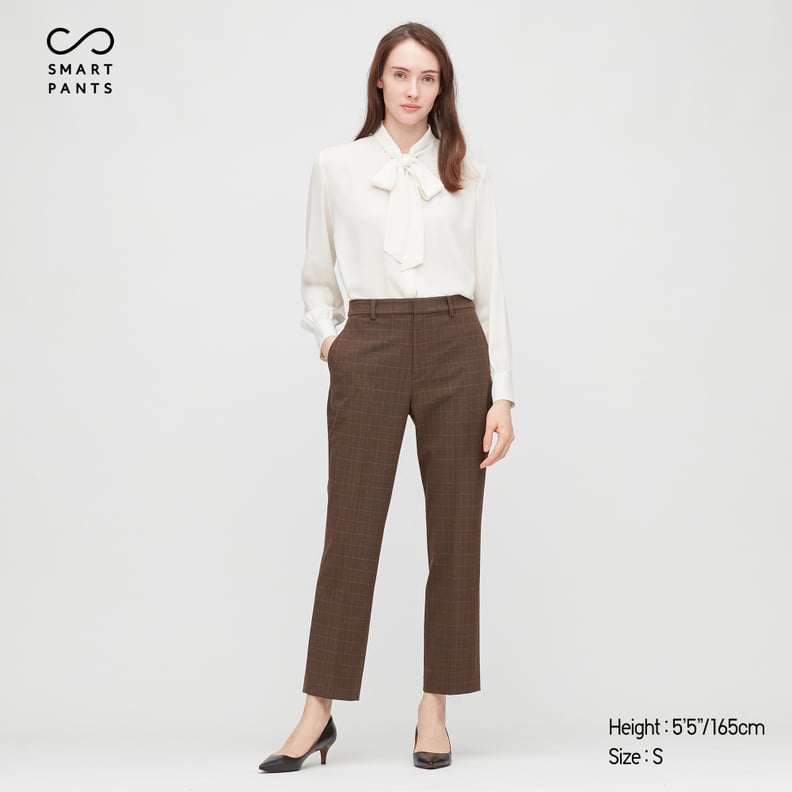 Glen Plaid Ankle-Length Pants