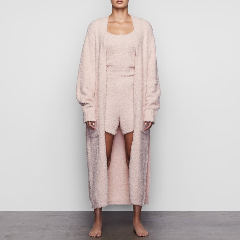 Skims Cozy Knit Robe - Dusk