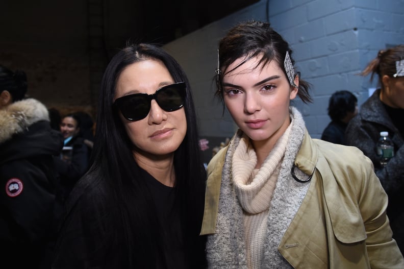 Vera Wang and Kendall Jenner Backstage at Vera Wang