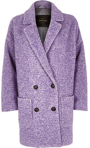 River Island Purple Oversize Coat