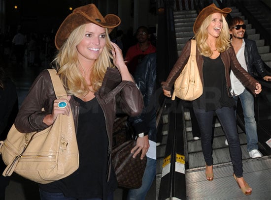 Jessica Simpson Wearing Cowboy Hat