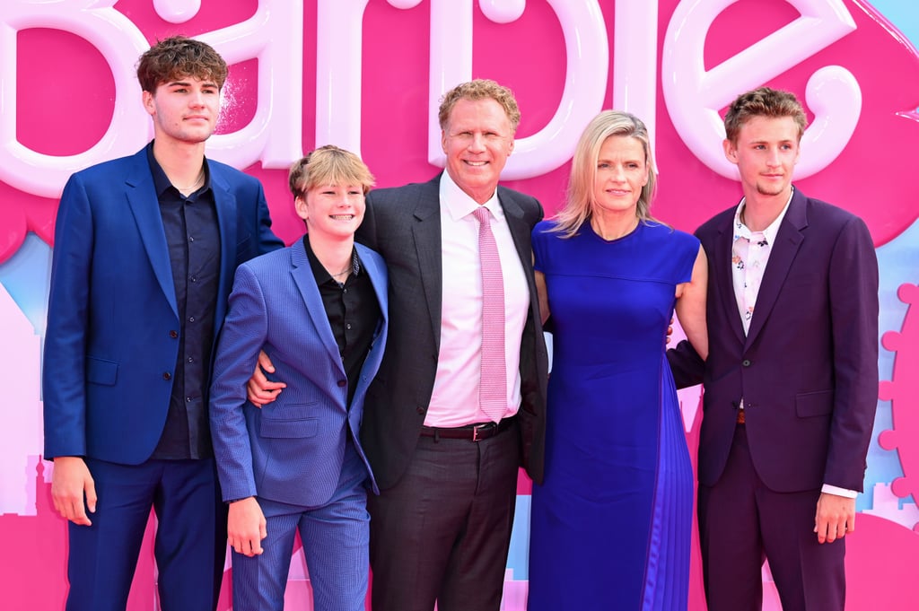 Will Ferrell and His Family at the "Barbie" Premiere in London