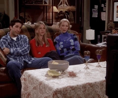 You are perfectly content doing nothing and watching TV together.