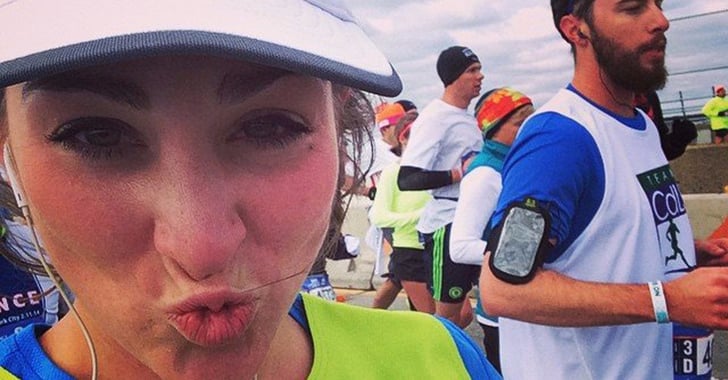 Woman Takes Selfies During Nyc Marathon Popsugar Fitness