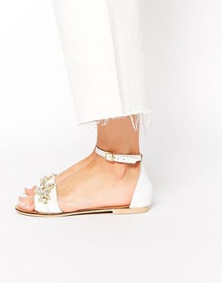 Oasis Crystal Embellished Flats