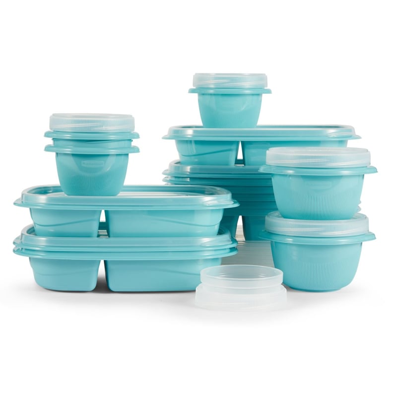 Rubbermaid TakeAlongs Meal Prep 24- Piece Food Storage Containers,Teal  Brand New