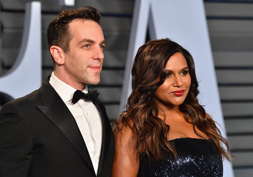 Mindy Kaling and B.J. Novak at Oscars Vanity Fair Party 2018