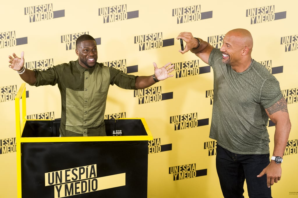 Dwayne Johnson at Central Intelligence Photocall in Madrid