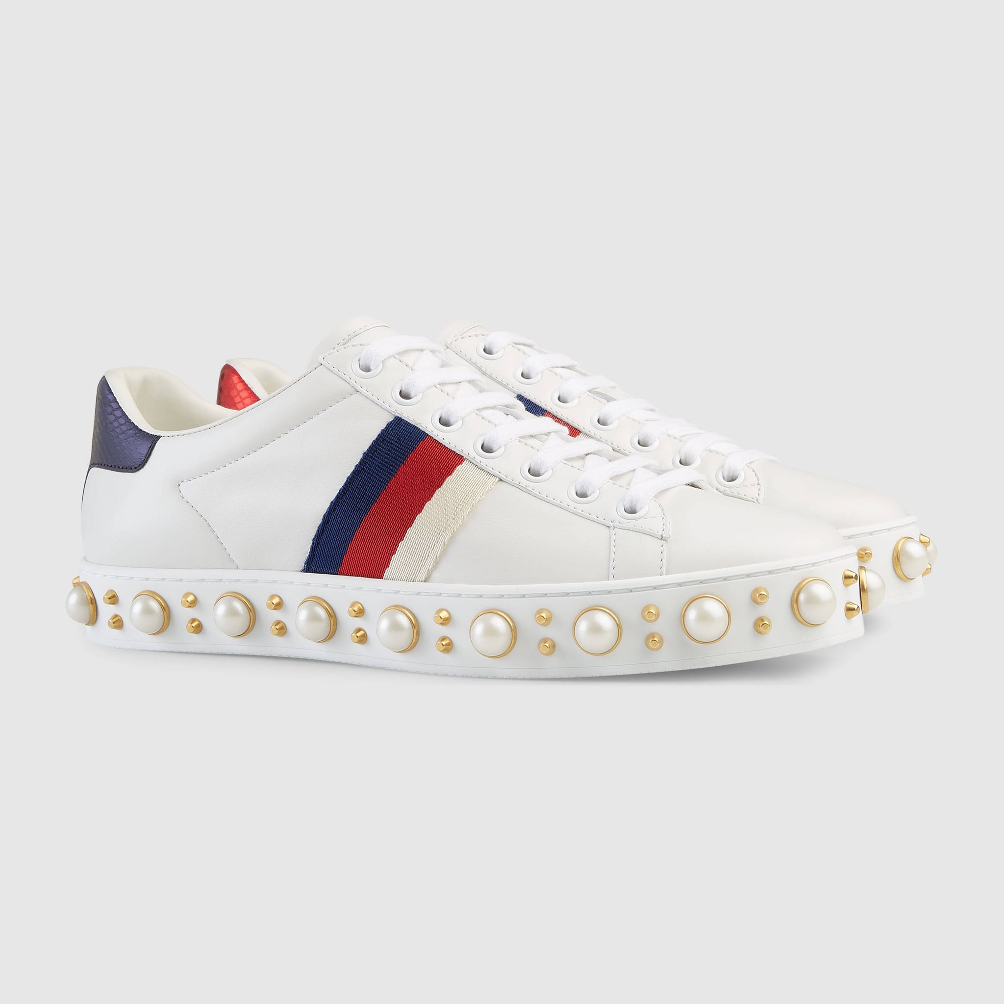 gucci ace studded sneaker