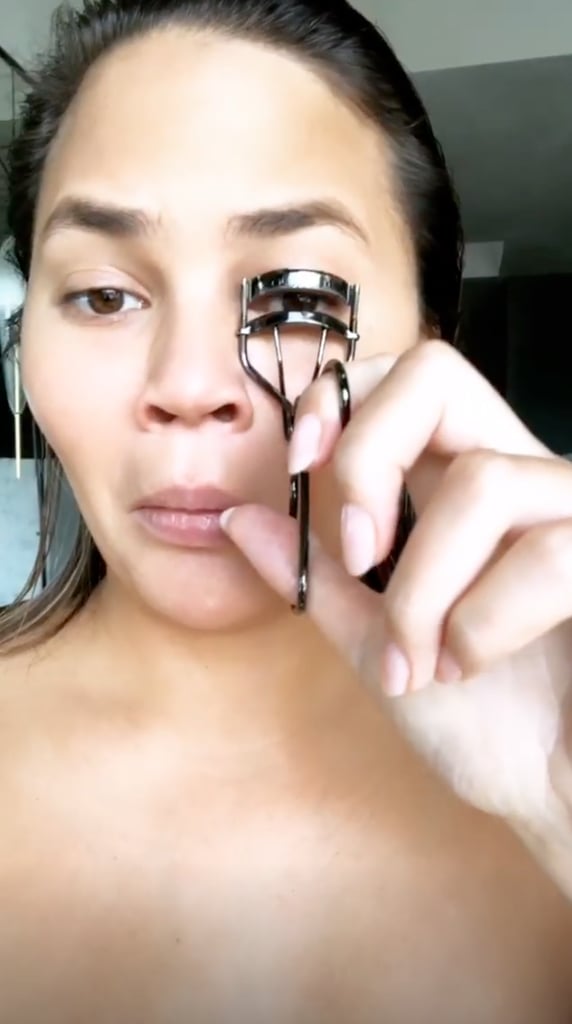 While using her eyelash curler on camera, she exclaimed, "Oh my god, I'm a beauty blogger!"