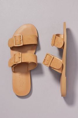 Farylrobin Double-Buckled Slide Sandals